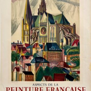 AFFICHES ANCIENNES - Beaux-Arts - La Peinture Française à Chartres – Affiche Expo Litho Mourlot 1959