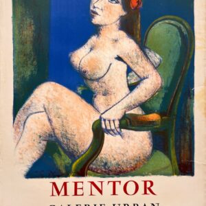 AFFICHES ANCIENNES - Beaux-Arts - Mentor à la Galerie Urban – Affiche Expo Litho Mourlot 1961