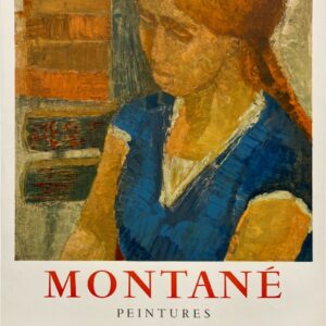 AFFICHES ANCIENNES - Beaux-Arts - Montané à la Maison de la Pensée Française – Affiche Expo Litho Mourlot 1961