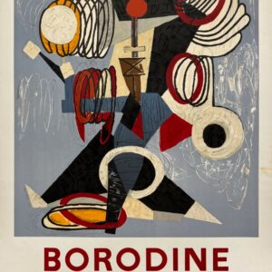 AFFICHES ANCIENNES - Beaux-Arts - Borodine à la Galerie Berri-Lardy – Affiche Expo Litho Mourlot 1962