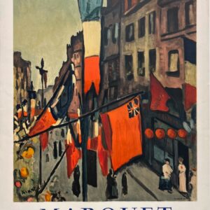 AFFICHES ANCIENNES - Beaux-Arts - Marquet et ses Amis, Exposition à Chartres – Affiche Expo Litho Mourlot 1961