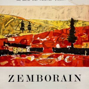 AFFICHES ANCIENNES - Beaux-Arts - Zemborain à la Galerie Chardin – Affiche Expo Litho Guillard, Gourdon & Cie 1974