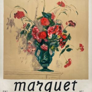 AFFICHES ANCIENNES - Beaux-Arts - Marquet à la Galerie Bellier – Affiche Expo Litho P. Tartas 1962