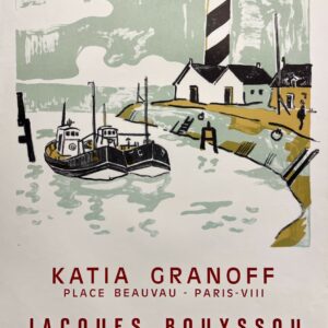 VINTAGE POSTERS - Fine Arts - Jacques Bouyssou at the Katia Granoff Gallery – Exhibition Poster: Litho Tournelles 1964