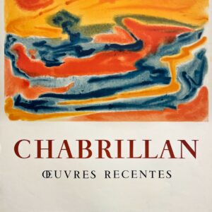 AFFICHES ANCIENNES - Beaux-Arts - Chabrillan à la Galerie Creuze – Affiche Expo Litho Mourlot 1960