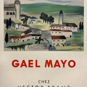 ALTE PLAKATE – Bildende Kunst – Gael Mayo bei Hector Brame – Ausstellungsplakat, Lithografie, Mourlot 1958