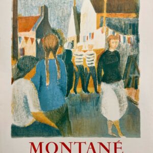 AFFICHES ANCIENNES - Beaux-Arts - Montané à la Galerie Bernier – Affiche Expo Litho Mourlot 1958