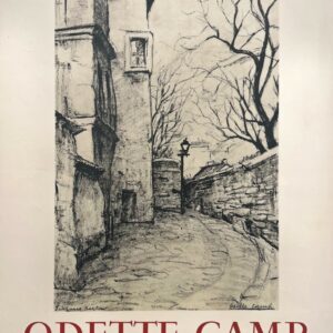 AFFICHES ANCIENNES - Beaux-Arts - Odette Camp à la Galerie Motte – Affiche Expo Litho Mourlot 1961