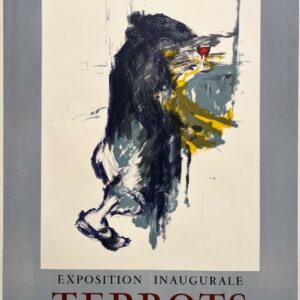 VINTAGE POSTERS - Fine Arts - Terbots at the Galerie Saint-Louis-en-l\\\\\\\’Isle – 1960 Litho Mourlot Exhibition Poster