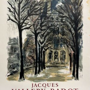 AFFICHES ANCIENNES - Beaux-Arts - J. Vallery-Radot à la Galerie J. Le Chapelin – Affiche Expo Litho Mourlot 1958