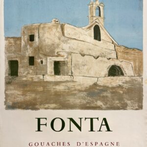 AFFICHES ANCIENNES - Beaux-Arts - Fonta à la Galerie 93 – Affiche Expo Litho Mourlot 1961