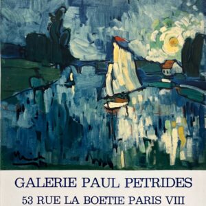 ALTE PLAKATE – Bildende Kunst – Vlaminck in der Galerie Paul Petrides – Ausstellungsplakat, Lithografie von Mourlot, 1975