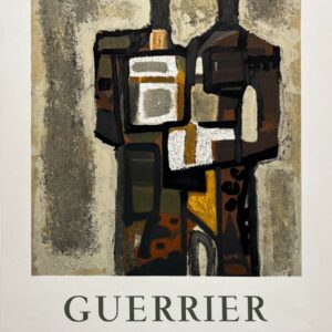 ALTE PLAKATE – Bildende Kunst – „Guerrier“ in der Galerie de Paris – Ausstellungsplakat, Lithografie von Mourlot, 1970