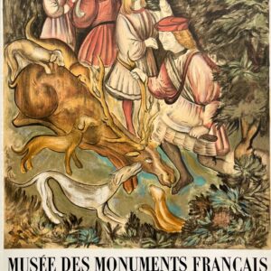 AFFICHES ANCIENNES - Beaux-Arts - Peintures Murales au Musée des Monuments Français – Affiche Expo Mourlot 1962