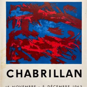 AFFICHES ANCIENNES - Beaux-Arts - Chabrillan à la Galerie Raymond Creuze – Affiche Expo Litho Mourlot 1963