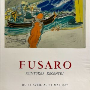 AFFICHES ANCIENNES - Beaux-Arts - Furaso à la Galerie Marcel Guiot – Affiche Expo Litho Mourlot 1967