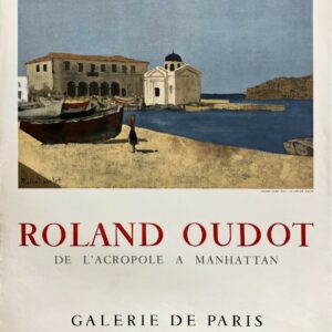 ALTE PLAKATE – Bildende Kunst – Roland Oudot in der Galerie de Paris – Ausstellungsplakat, Lithografie von Mourlot, 1967