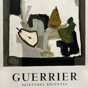 AFFICHES ANCIENNES - Beaux-Arts - Guerrier à la Galerie de Paris – Affiche Expo Litho Mourlot 1968