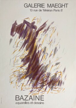 AFFICHES ANCIENNES - Beaux-Arts - Bazaine à la Galerie Maeght – Affiche Expo Litho Arte 1968