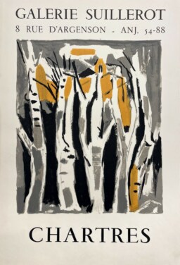 AFFICHES ANCIENNES - Beaux-Arts - Chartres, Exposition à la Galerie Suillerot – Affiche Expo Litho – Anonyme