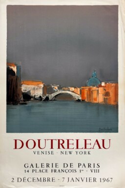 AFFICHES ANCIENNES - Beaux-Arts - Doutreleau à la Galerie de Paris – Affiche Expo Litho Mourlot 1967