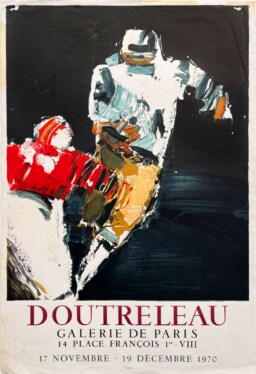 AFFICHES ANCIENNES - Beaux-Arts - Doutreleau à la Galerie de Paris – Affiche Expo Litho Mourlot 1970