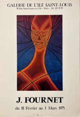 AFFICHES ANCIENNES - Beaux-Arts - Fournet à la Galerie de l\\\\\\\\\\\\\\\&rsquo;Ile Saint-Louis – Affiche Expo Litho Junes & Fils 1975