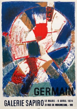 AFFICHES ANCIENNES - Beaux-Arts - Germain à la Galerie Sapiro – Affiche Expo Litho Mourlot 1974