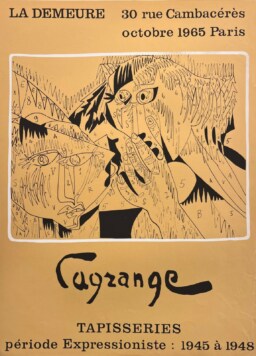 AFFICHES ANCIENNES - Beaux-Arts - Lagrange à la Galerie La Demeure – Affiche Expo Litho 1965