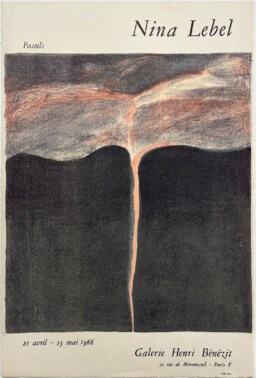 AFFICHES ANCIENNES - Beaux-Arts - Nina Lebel à la Galerie Henri Bénézit – Affiche Expo Litho Pons 1966