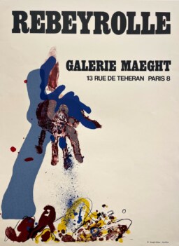 AFFICHES ANCIENNES - Beaux-Arts - Rebeyrolle à la Galerie Maeght – Affiche Expo Litho Arte 1697
