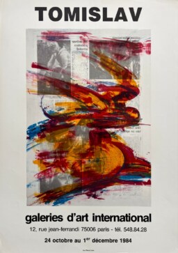 AFFICHES ANCIENNES - Beaux-Arts - Tomislav à la Galerie d&rsquo;Art International – Affiche Expo Litho 1984