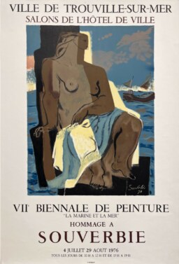 AFFICHES ANCIENNES - Beaux-Arts - VIIe Biennale de Peinture à Trouville-Sur-Mer – Affiche Expo Litho Mourlot 1976
