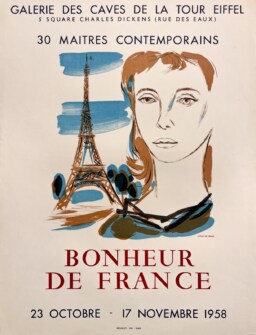 AFFICHES ORIGINALES - Spectacle & Évènements - 30 Maîtres Contemporains – Affiche Expo Litho Mourlot 1958