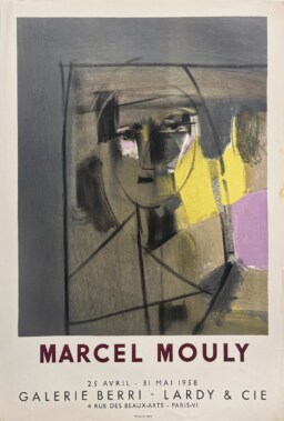 AFFICHES ORIGINALES - Spectacle & Évènements - Marcel Mouly à la Galerie Berri – Lardy et Cie – Affiche Expo Litho Mourlot 1958