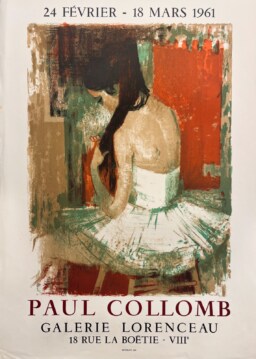 AFFICHES ORIGINALES - Spectacle & Évènements - Paul Collomb à la Galerie Lorenceau – Affiche Expo Litho Mourlot 1961