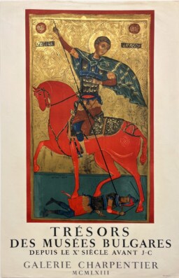 AFFICHES ORIGINALES - Spectacle & Évènements - Trésors Bulgares à la Galerie Charpentier – Affiche Expo Litho Mourlot 1963