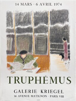 AFFICHES ORIGINALES - Spectacle & Évènements - Truphémus à la Galerie Kriegel – Affiche Expo Litho Mourlot 1974